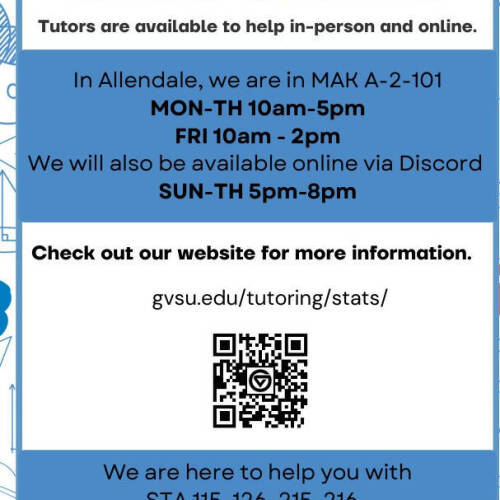 stats tutoring  center fall 2026 schedule